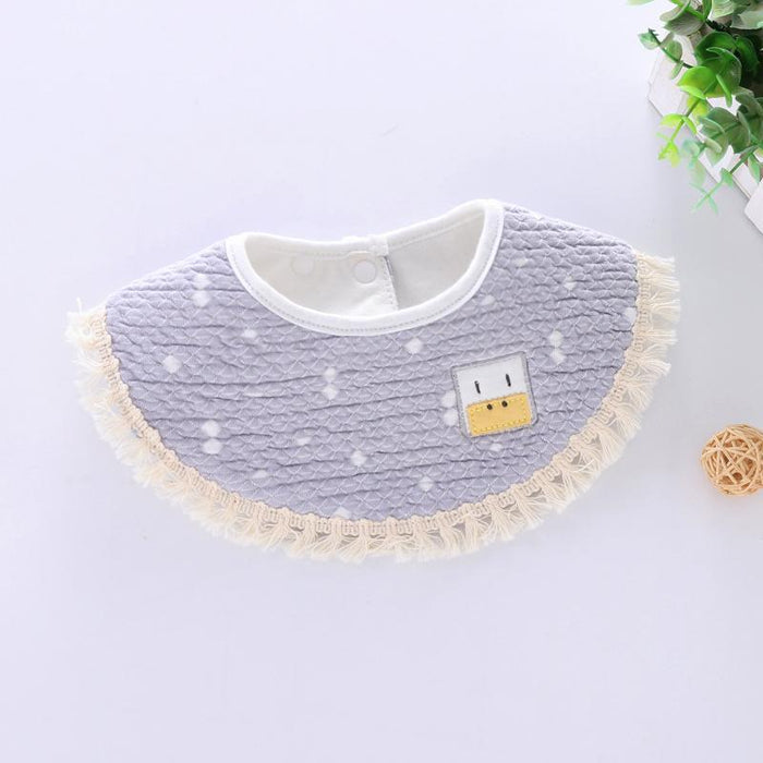 Round Triangle Cotton Baby Bib