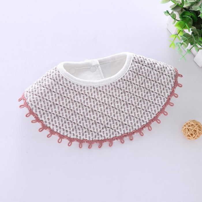 Round Triangle Cotton Baby Bib