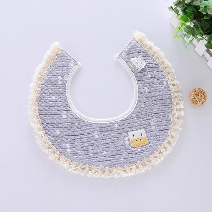 Round Triangle Cotton Baby Bib