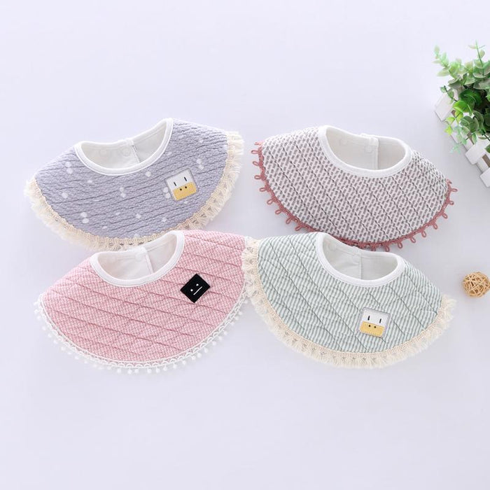 Round Triangle Cotton Baby Bib