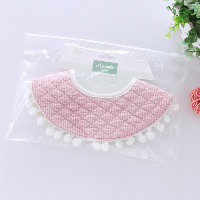 Round Triangle Cotton Baby Bib