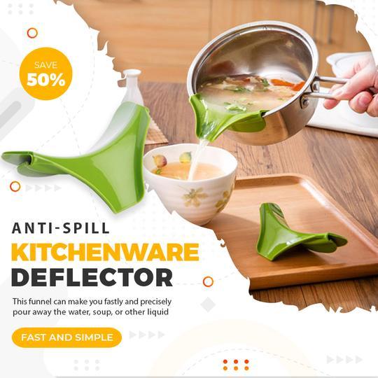 Deflector de utensilios de cocina antiderrames