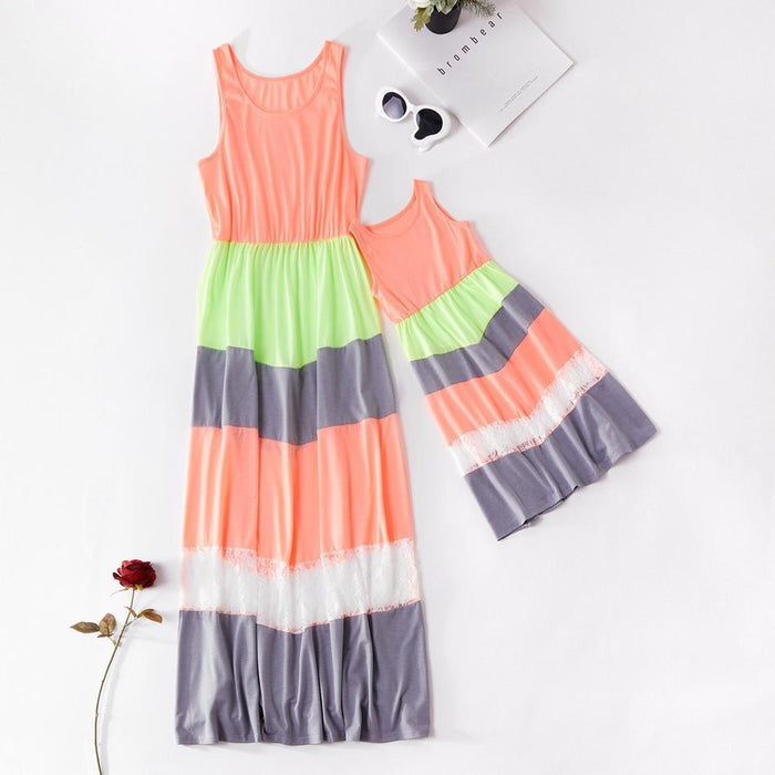Color Block Dress for Mommy and Me
