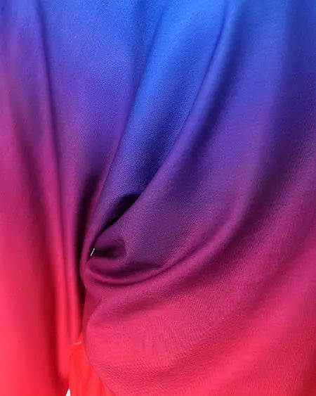 Casual combo van top en short met ombre-effect 