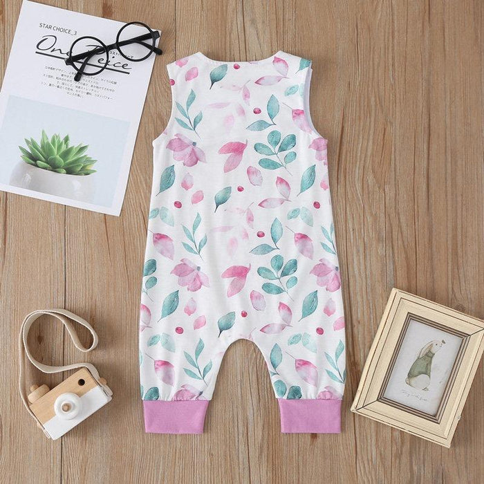 Bloemenpatroon bodysuits voor baby 