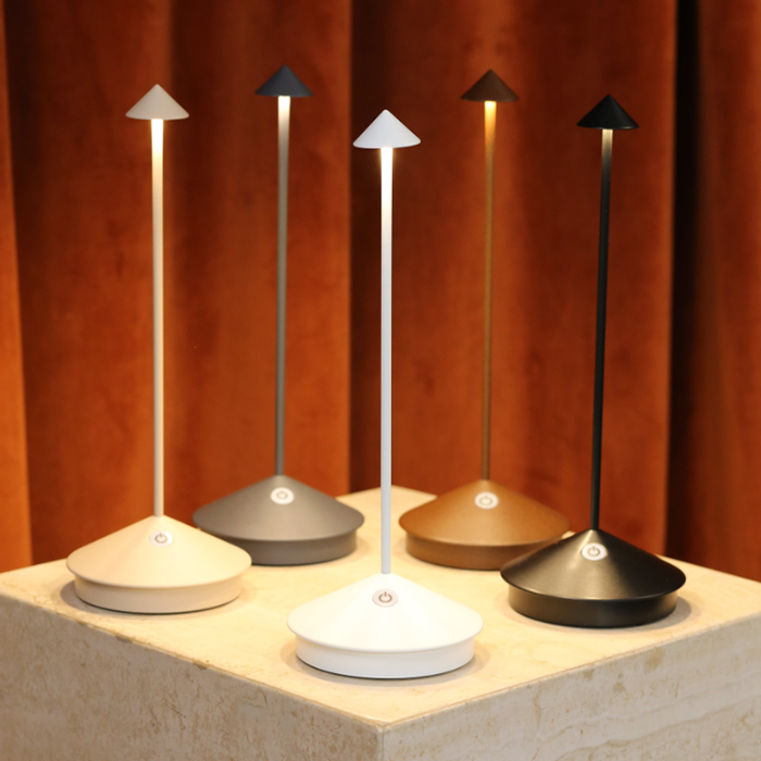 RechargeSleek Minimalist LED Candle Lamp - Rechargeable, Dimmable, and Weatherproofable, Dimmable, and Weatherproof