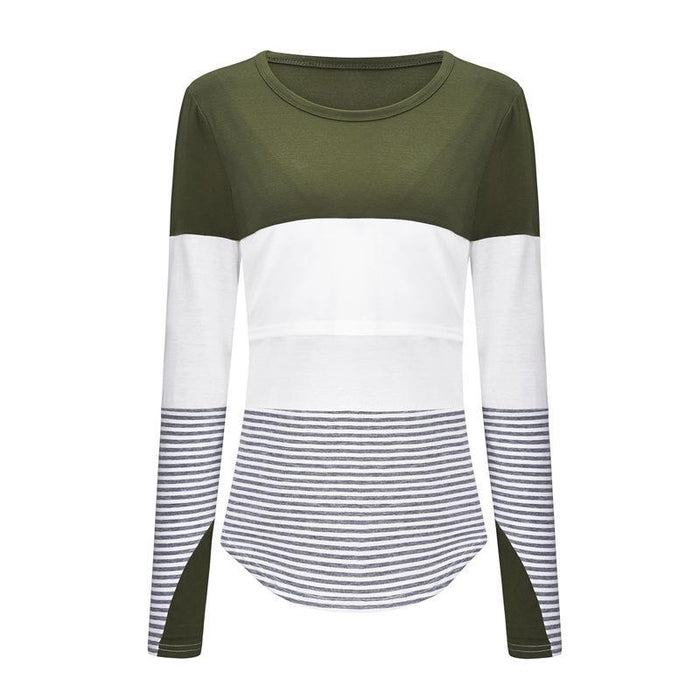 Casual Long-sleeve Nursing T-Shirt