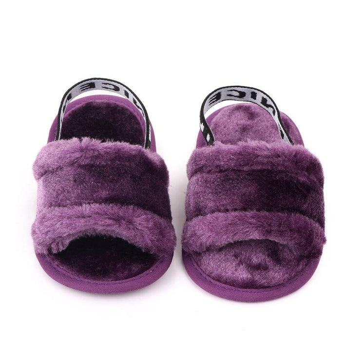 Zapatos esponjosos para antes de caminar con decoración para bebés y niños pequeños