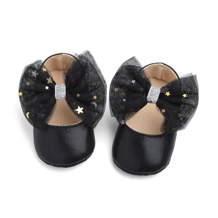 Baby / Toddler Girl Stars Decor Bowknot Solid Prewalker Shoes