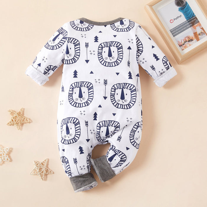 Baby lion Print Bodysuit