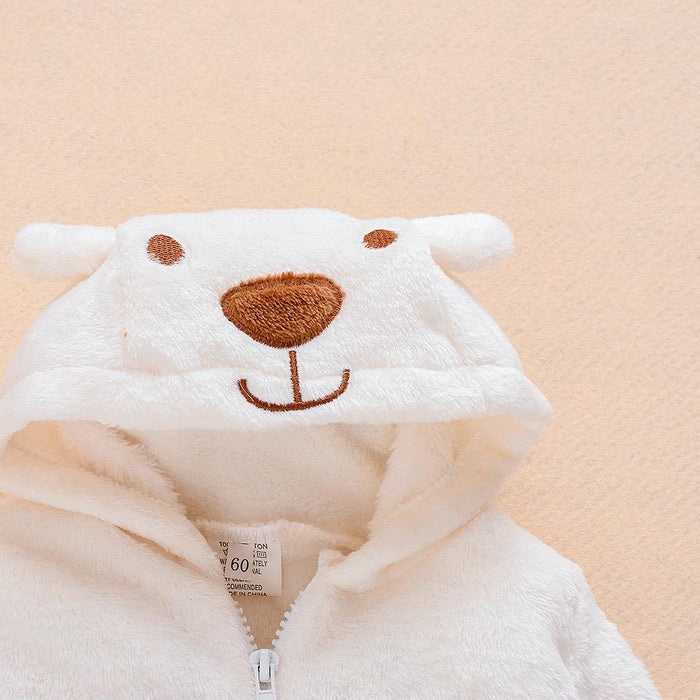 Baby Boy / Girl  Bear Design Winter Hooded Jumpsuit