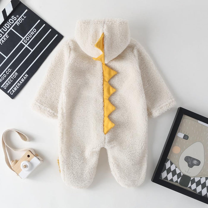 Mono con capucha de invierno con diseño animal para bebé niño/niña