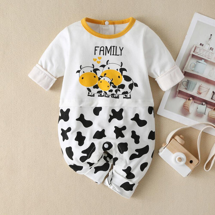 Baby Boy / Girl Cow Print Jumpsuit