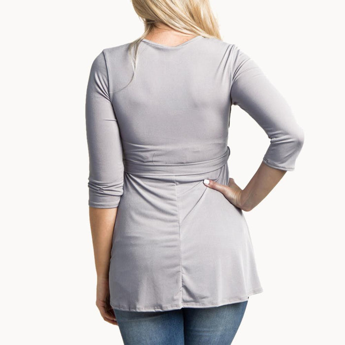 Casual solid color nursing top