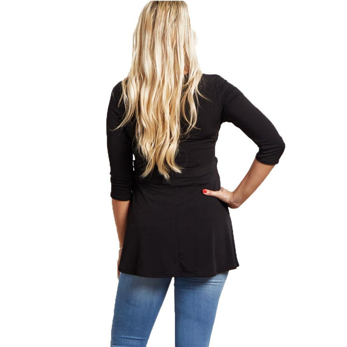 Casual solid color nursing top