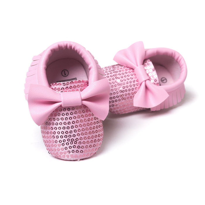 Baby / Toddler Girl Pretty Bow Velcro Shoes