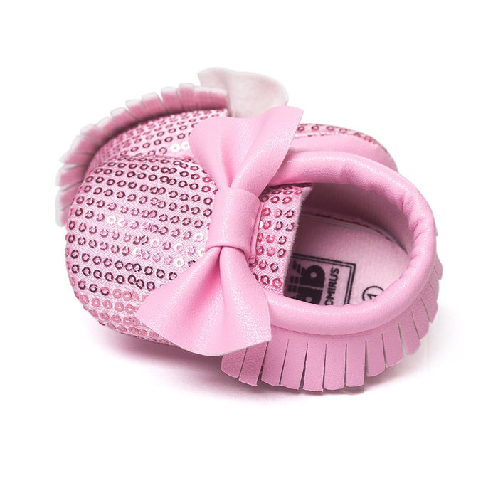 Baby / Toddler Girl Pretty Bow Velcro Shoes