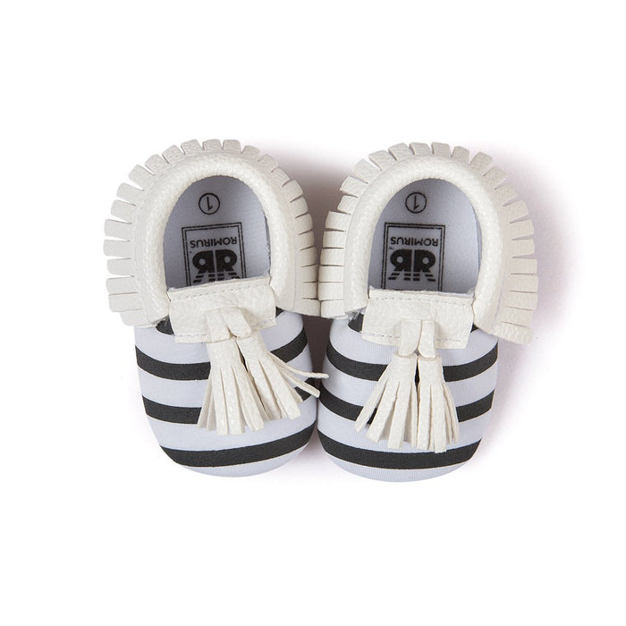 Baby / Toddler Solid Tasseled First Walkers Shoes