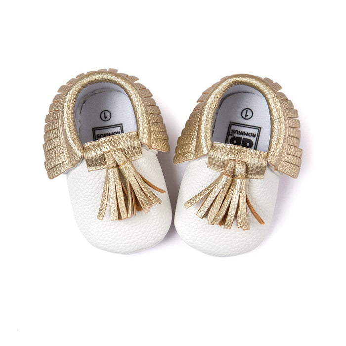 Baby / Toddler Solid Tasseled First Walkers Shoes