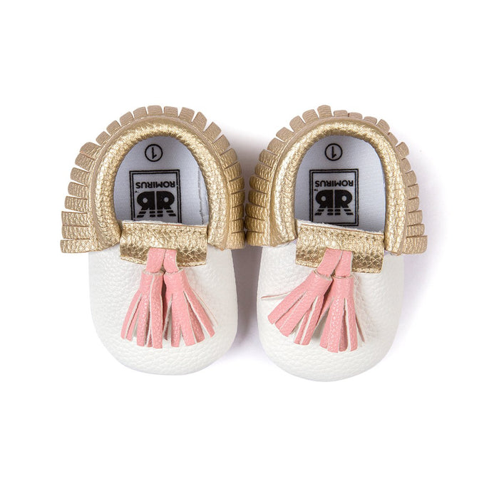 Baby / Toddler Solid Tasseled First Walkers Shoes