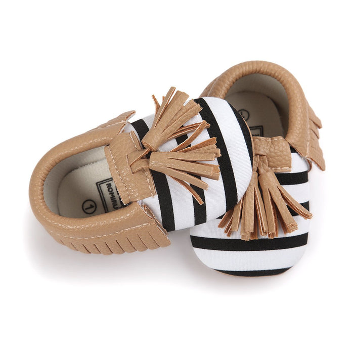 Baby / Toddler Solid Tasseled First Walkers Shoes