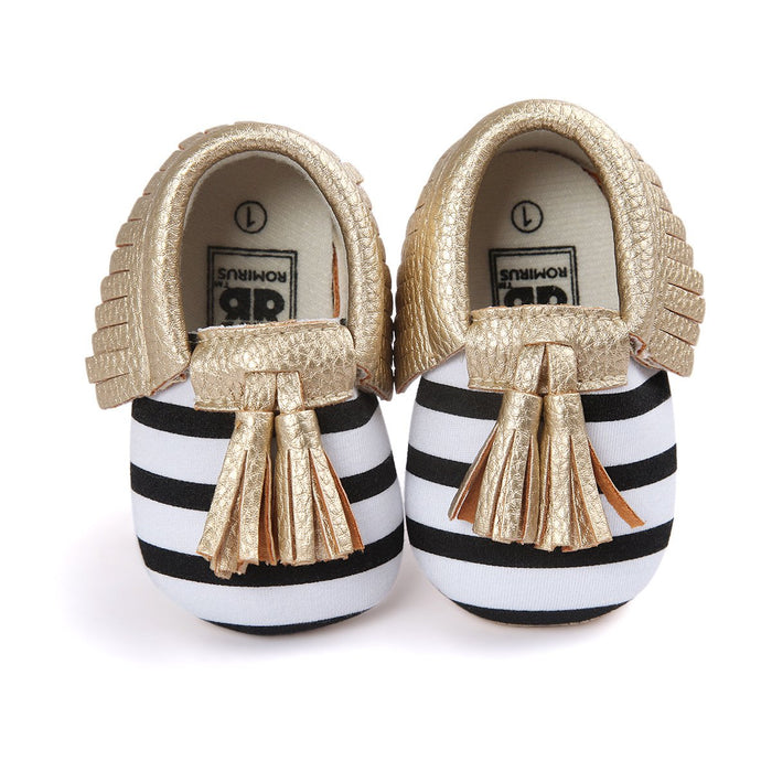 Baby / Toddler Solid Tasseled First Walkers Shoes