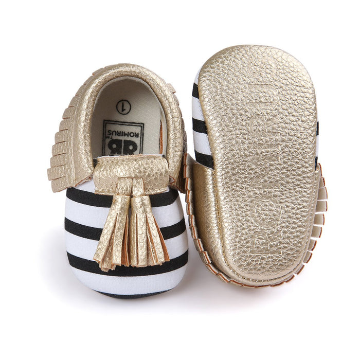 Baby / Toddler Solid Tasseled First Walkers Shoes