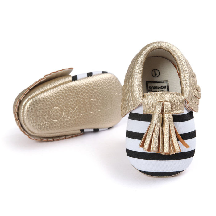 Baby / Toddler Solid Tasseled First Walkers Shoes