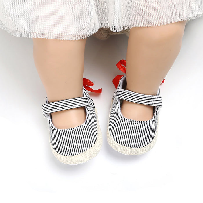 Zapatos de primeros pasos con borlas sólidas para bebés/niños pequeños