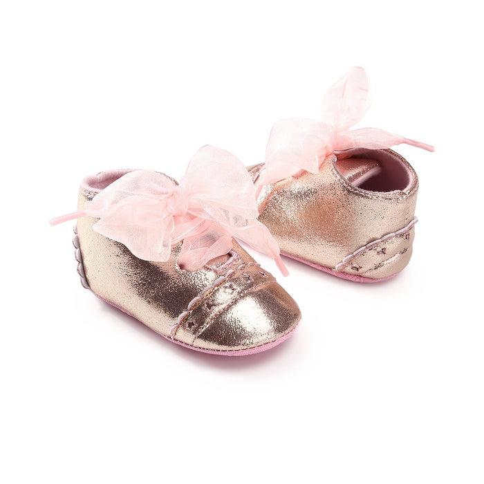 Baby / Toddler Sweet Solid Bowknot Decor Princess Prewalker Shoes
