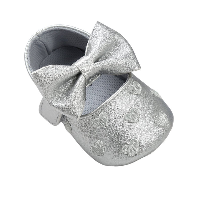 Baby / Toddler Sweet Solid Bowknot Decor Princess Prewalker Shoes