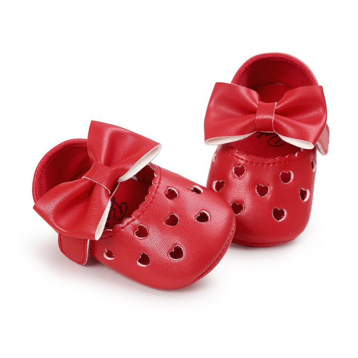 Baby / Toddler Sweet Solid Bowknot Decor Princess Prewalker Shoes