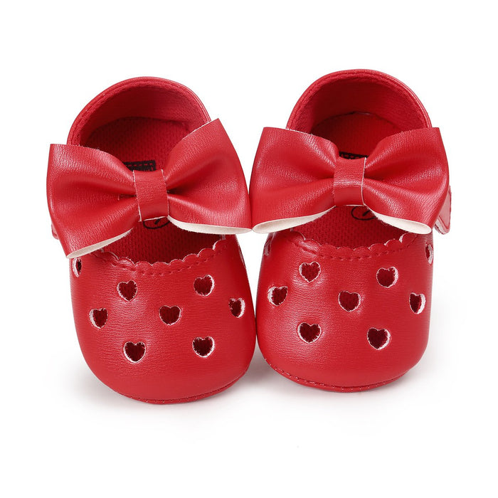 Baby / Toddler Sweet Solid Bowknot Decor Princess Prewalker Shoes