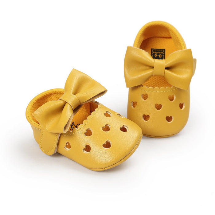 Bebé / Niño Dulce Sólido Bowknot Decoración Princesa Prewalker Zapatos