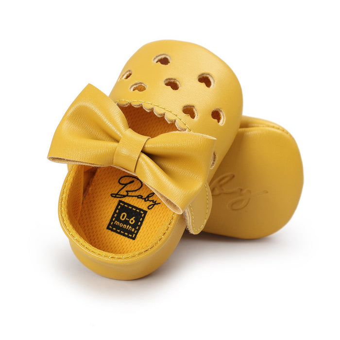 Bebé / Niño Dulce Sólido Bowknot Decoración Princesa Prewalker Zapatos