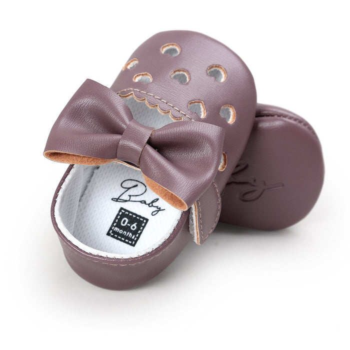 Baby / Toddler Sweet Solid Bowknot Decor Princess Prewalker Shoes