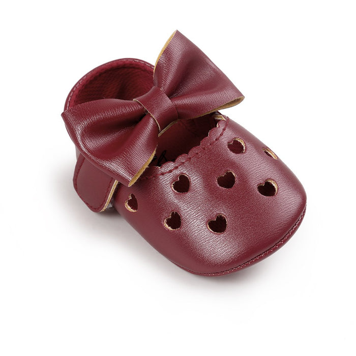 Baby / Toddler Sweet Solid Bowknot Decor Princess Prewalker Shoes