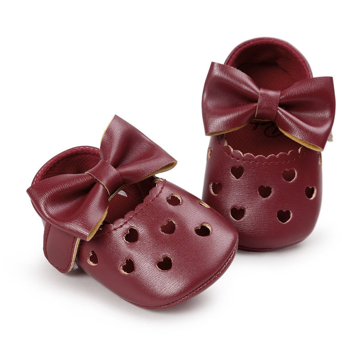 Bebé / Niño Dulce Sólido Bowknot Decoración Princesa Prewalker Zapatos