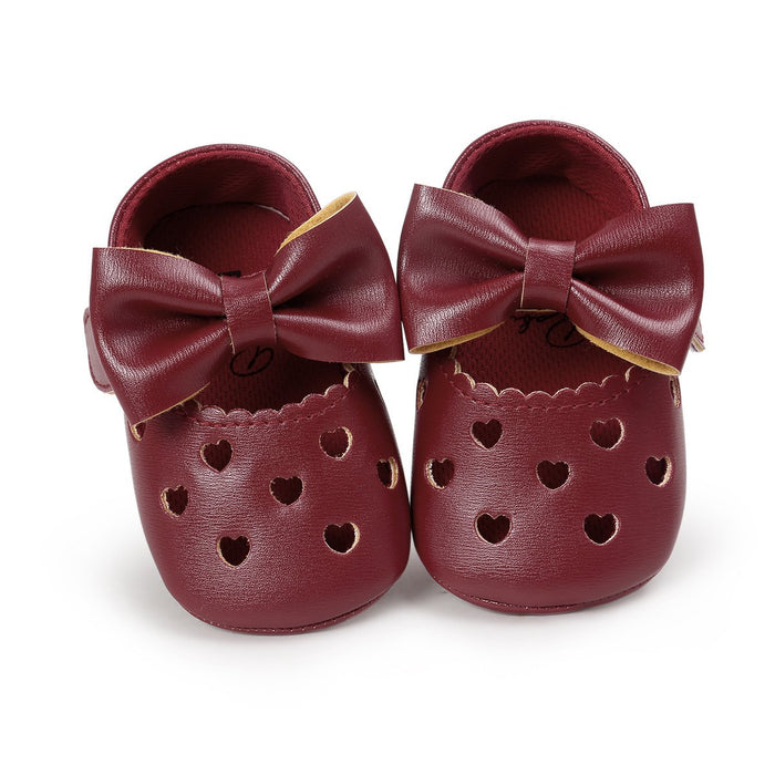 Baby / Toddler Sweet Solid Bowknot Decor Princess Prewalker Shoes