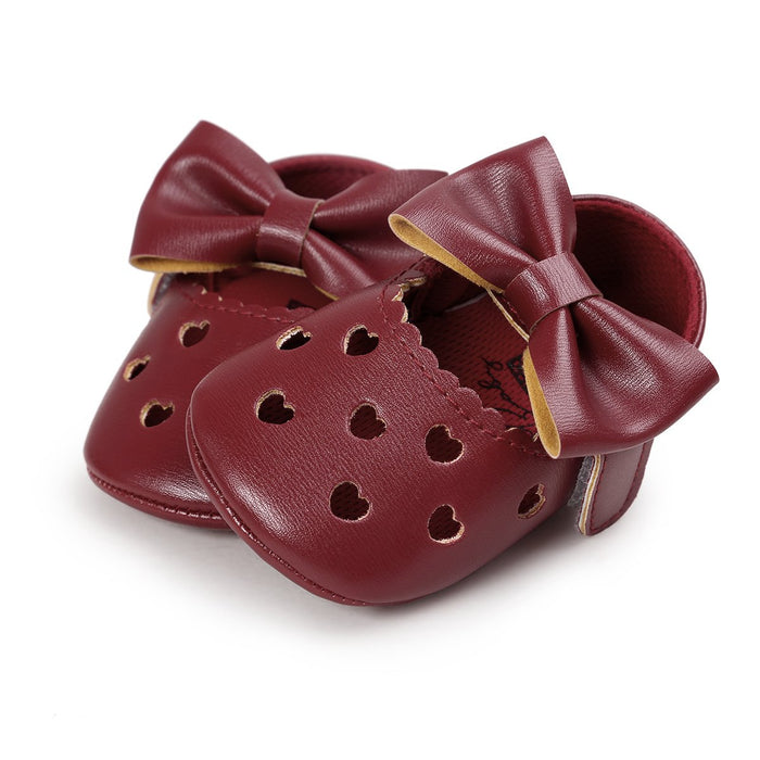 Bebé / Niño Dulce Sólido Bowknot Decoración Princesa Prewalker Zapatos