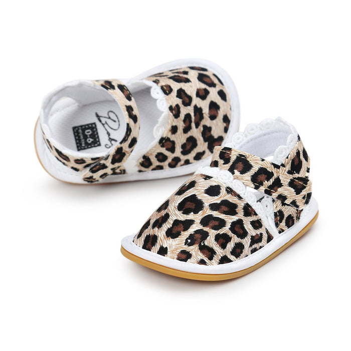 Casual Prewalker-schoenen met luipaardprint voor baby's/peuters