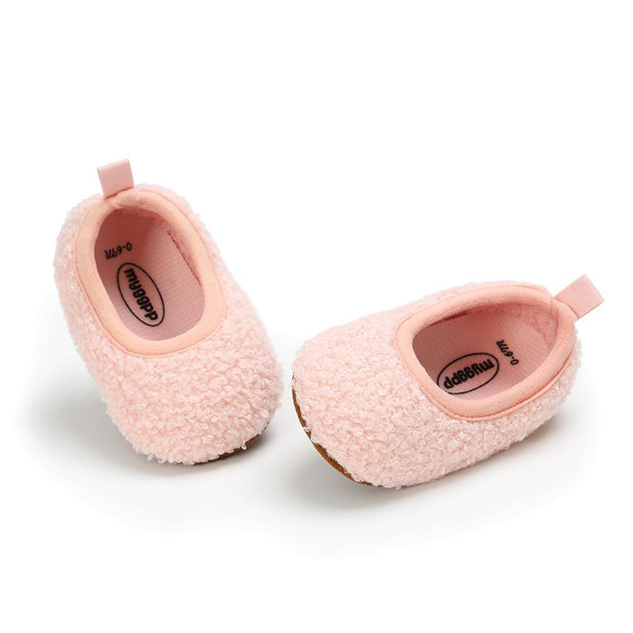 Zapatos para antes de caminar Cutie Furry para bebés y niños pequeños