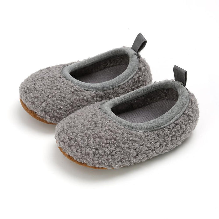 Zapatos para antes de caminar Cutie Furry para bebés y niños pequeños