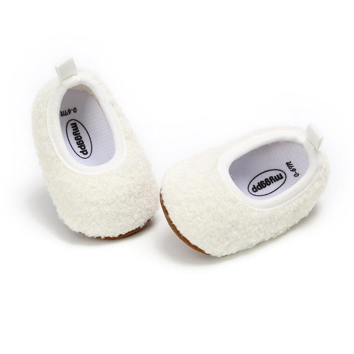 Zapatos para antes de caminar Cutie Furry para bebés y niños pequeños