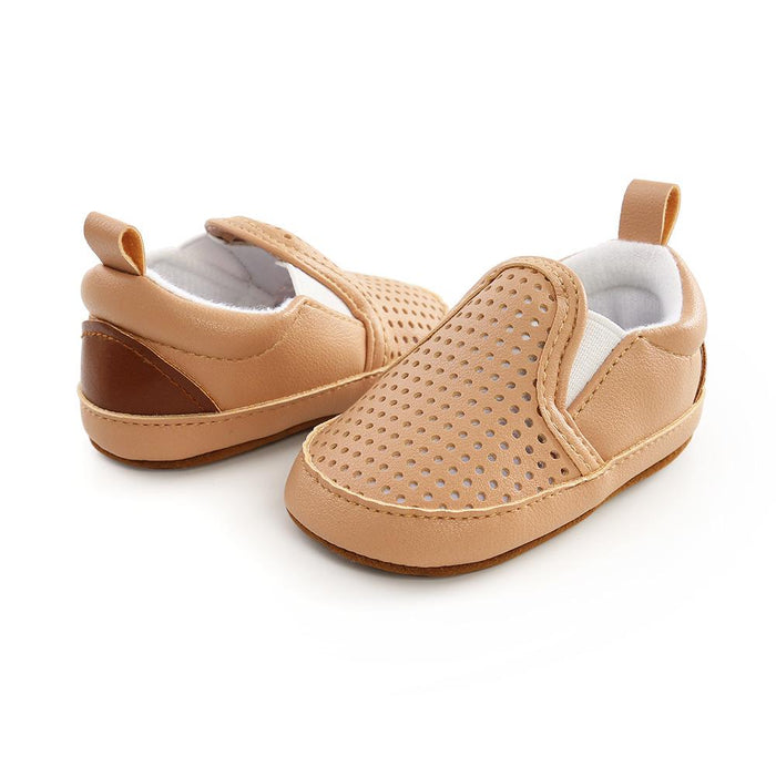 Zapatos de tobillo para antes de caminar con agujeros para bebés/niños pequeños