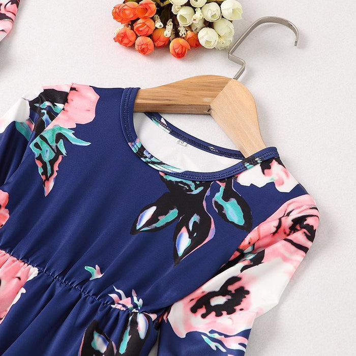 Beautiful Floral Printed Dresses for Mommy and Me