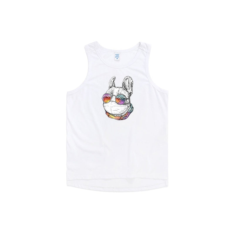 Masked French Bulldog Oversized Tank Top