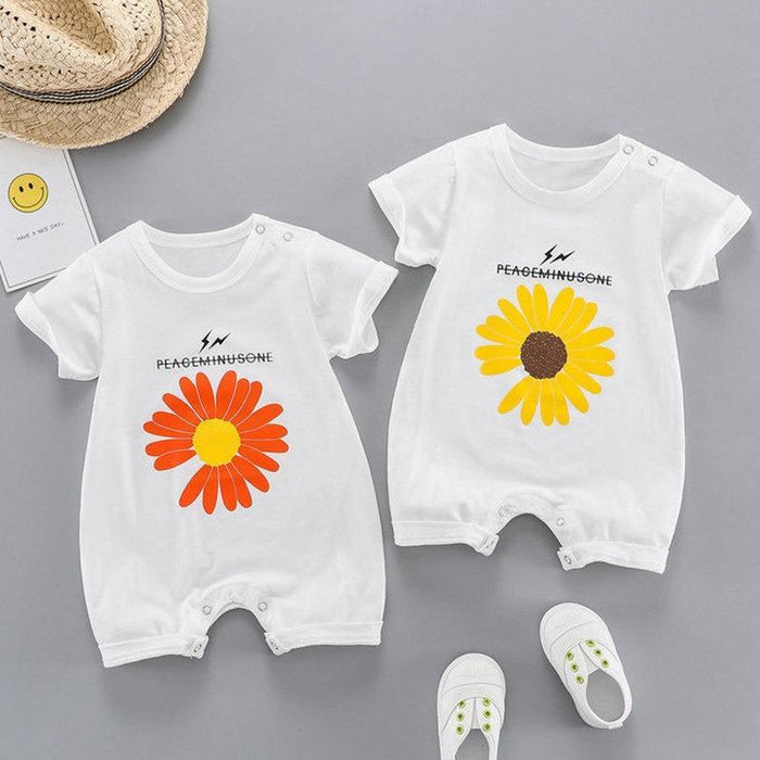 Daisy Pattern Bodysuit for Baby Girl