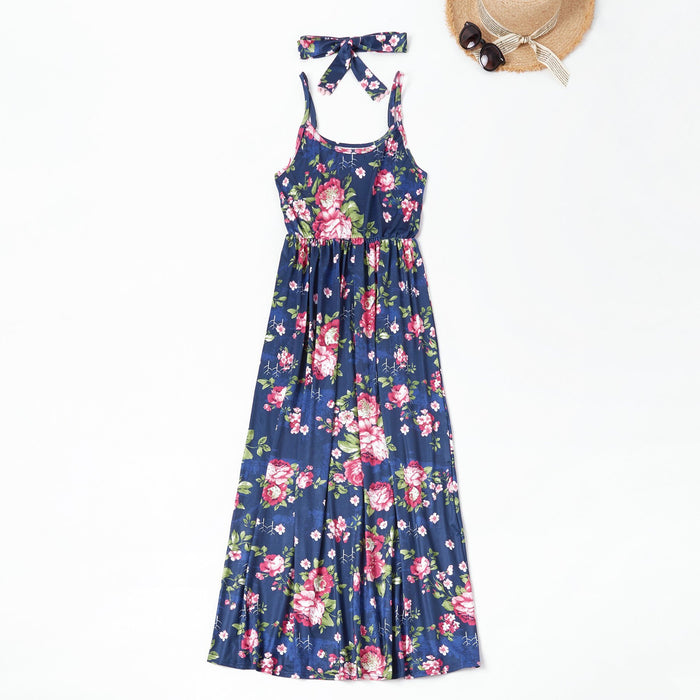 Summer New Boho Floral Tank Dresses for Mommy and Me