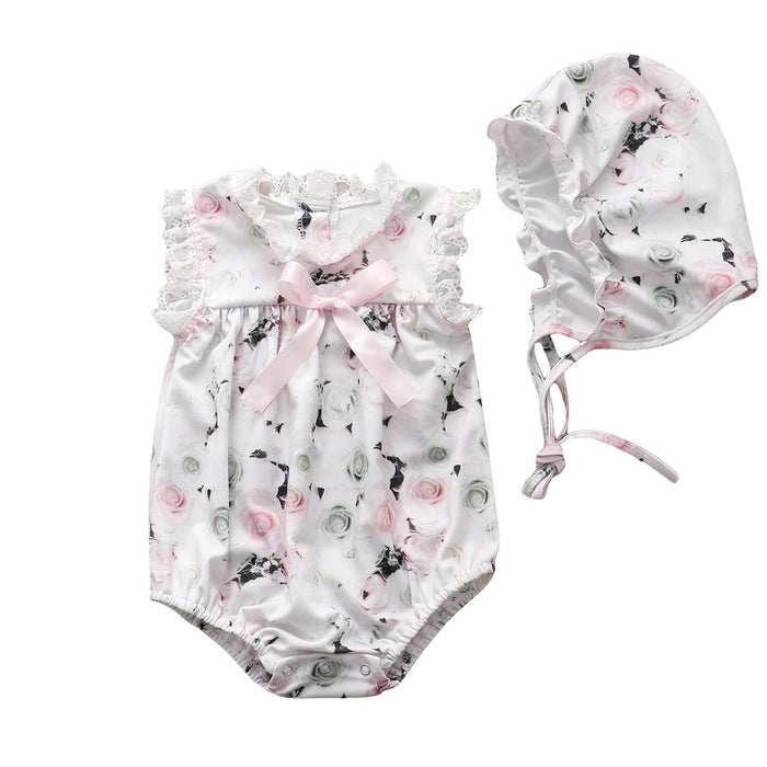 All-over jurk met bloemen voor babymeisjes